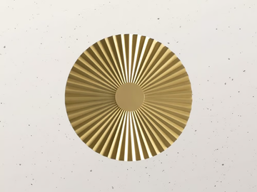 PLIE' 284.04 - LED brass wall light by Il Fanale - view 2